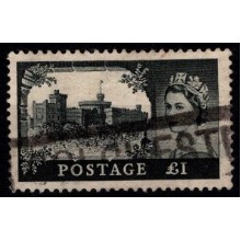 England - Slotte - 1 pund - Sort.